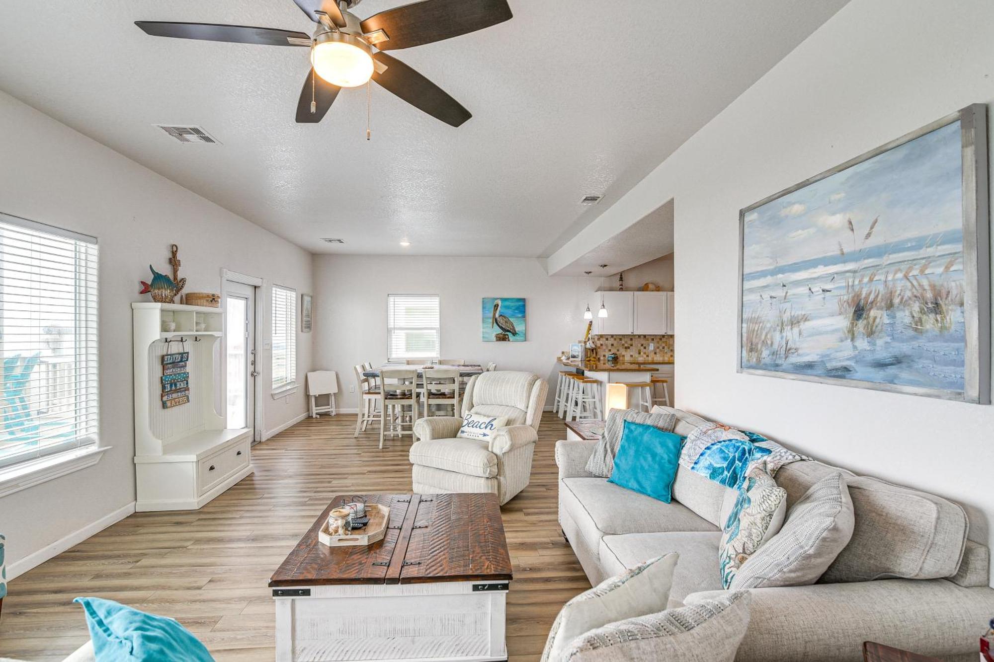 Beachfront Texas Retreat - 2 Decks, Patio And Views! Surfside Beach Zewnętrze zdjęcie